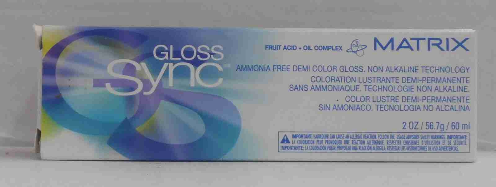 Matrix GLOSS SYNC Ammonia-Free Non Alkaline Demi Hair Color Gloss ~U Pick~ 2 oz.
