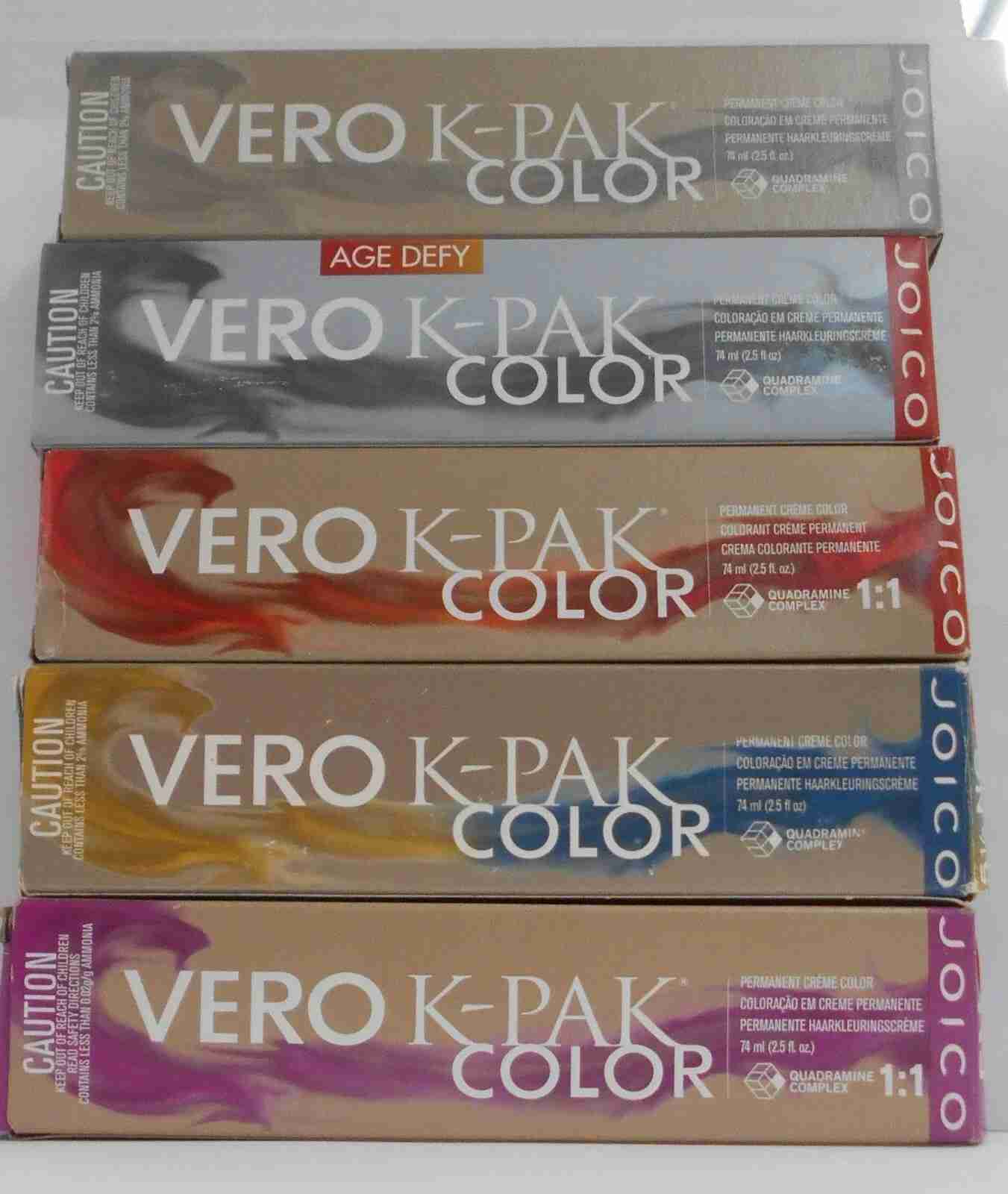 JOICO K-PAK PERMANENT HAIR COLOR & AGE DEFY COLOR (LEVELS 1~6) 2.5 fl. oz.