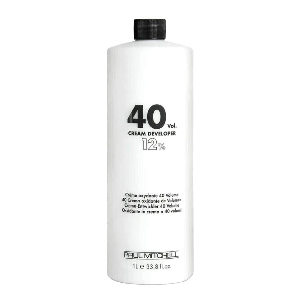 PAUL MITCHELL 12% / 40 VOLUME Cream Developer / Oxidant ~ 33.8 fl. oz / 1 Liter