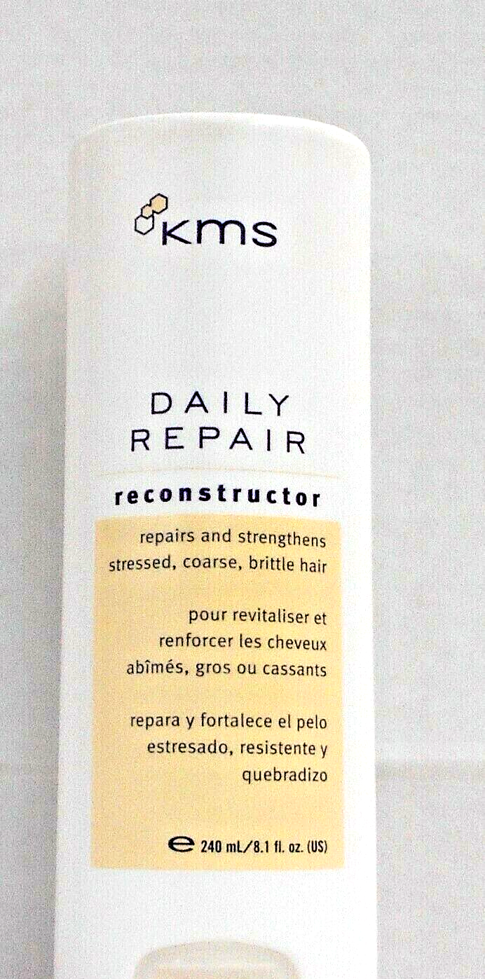 (Lot of 2) KMS DAILY REPAIR RECONSTRUCTOR For Stressed / Brittle Hair  8.1 oz.