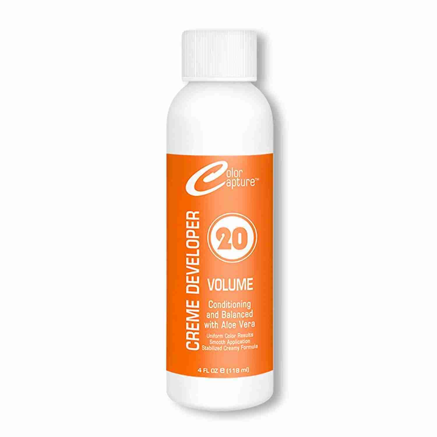 Color Capture 20 VOLUME Cream Developer With Aloe Vera ~ (4 oz. or  16 oz.)