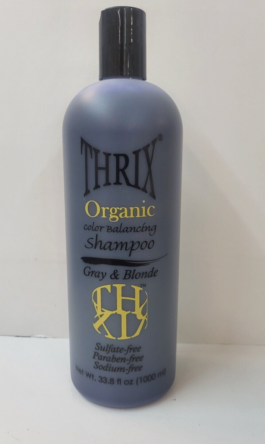 THRIX ORGANIC Color Balancing SHAMPOO for Gray & Blonde Hair ~ 33.8 fl. oz.