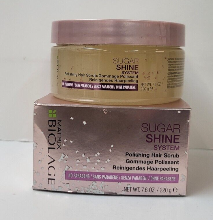 MATRIX BIOLAGE SUGAR SHINE SYSTEM ~ Polishing Hair Scrub ~ 7.6 oz. Jar