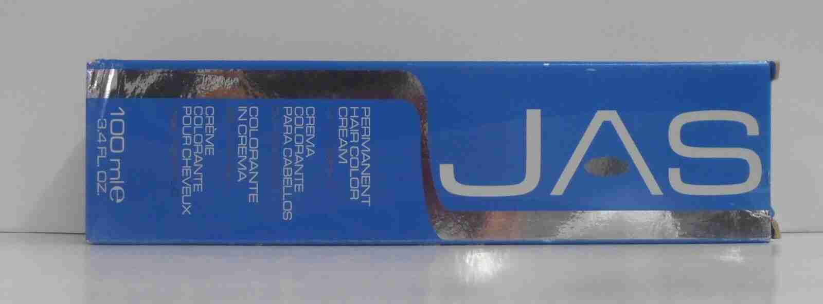 JAS Permanent Hair Color Cream w/ Vitamin C ~3.4 fl. oz.~ With Free Nail Buffer!