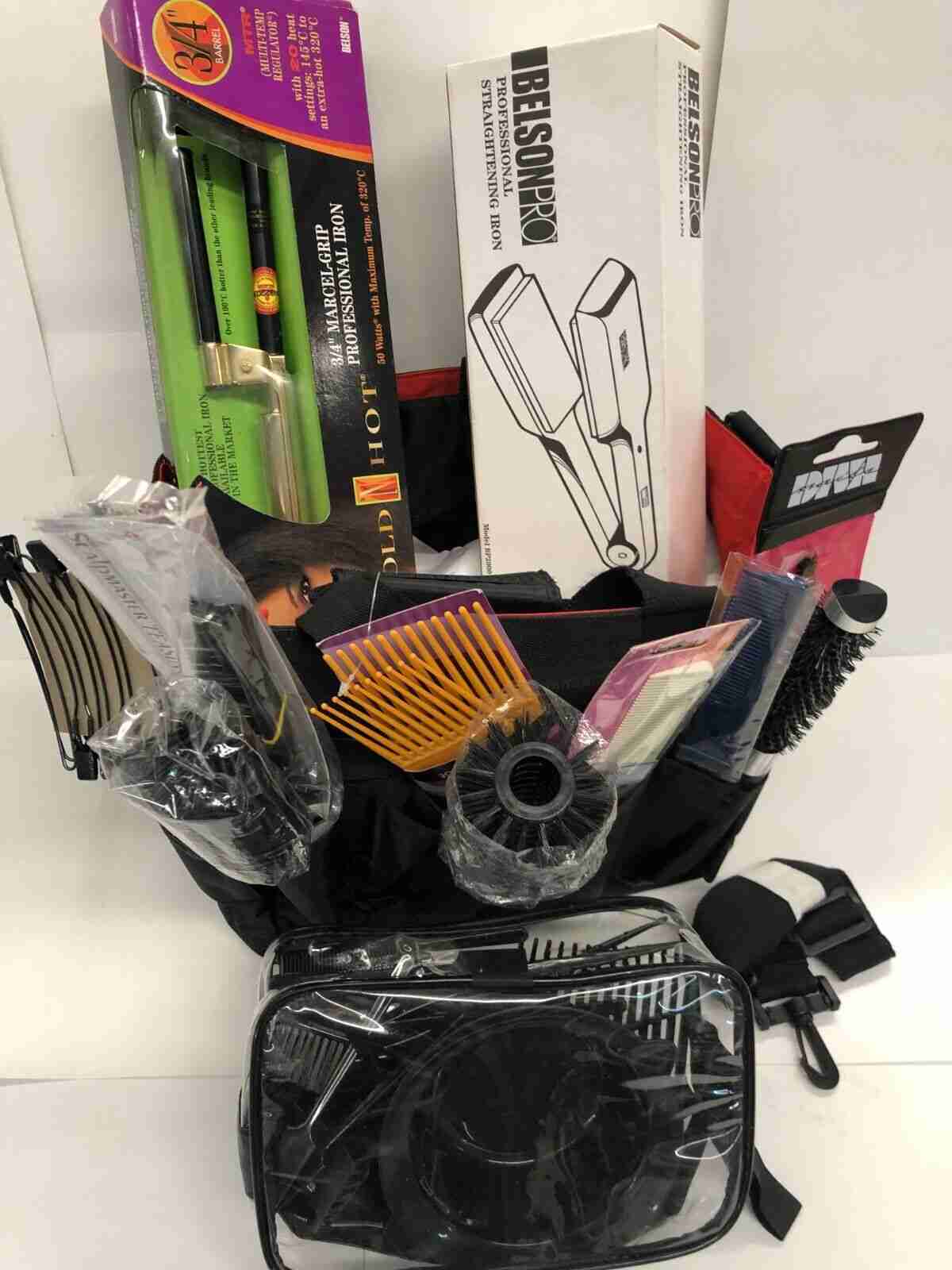 TZ-2 Gear Professional Travel Stylist Bag With 10 Full Accessories ~ AS SHOWN!