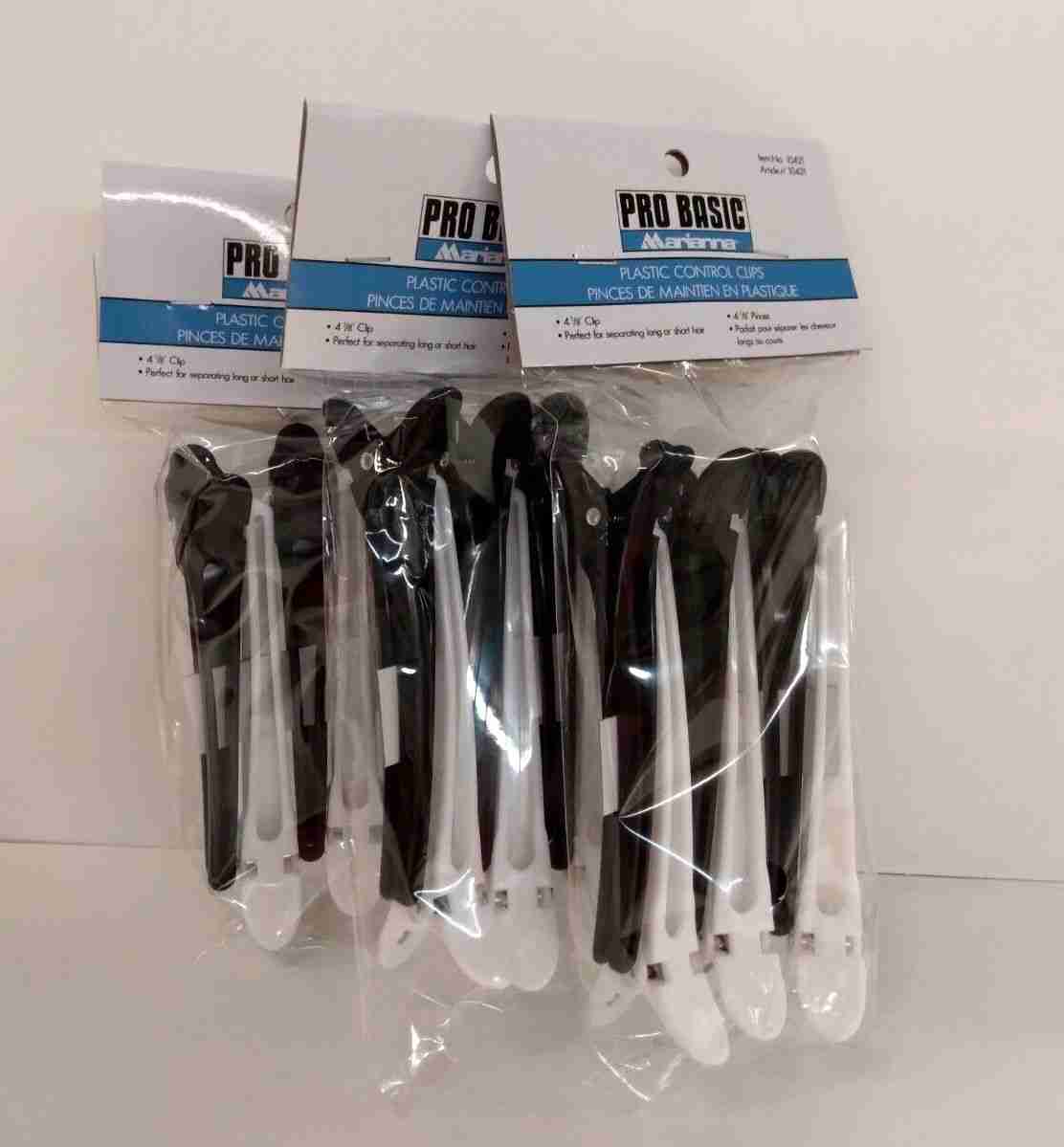 MARIANNA Pro Basic Plastic Control Clips 4 1/8" ~(Lot Of 3 Packs) 6 Clips Per Pk