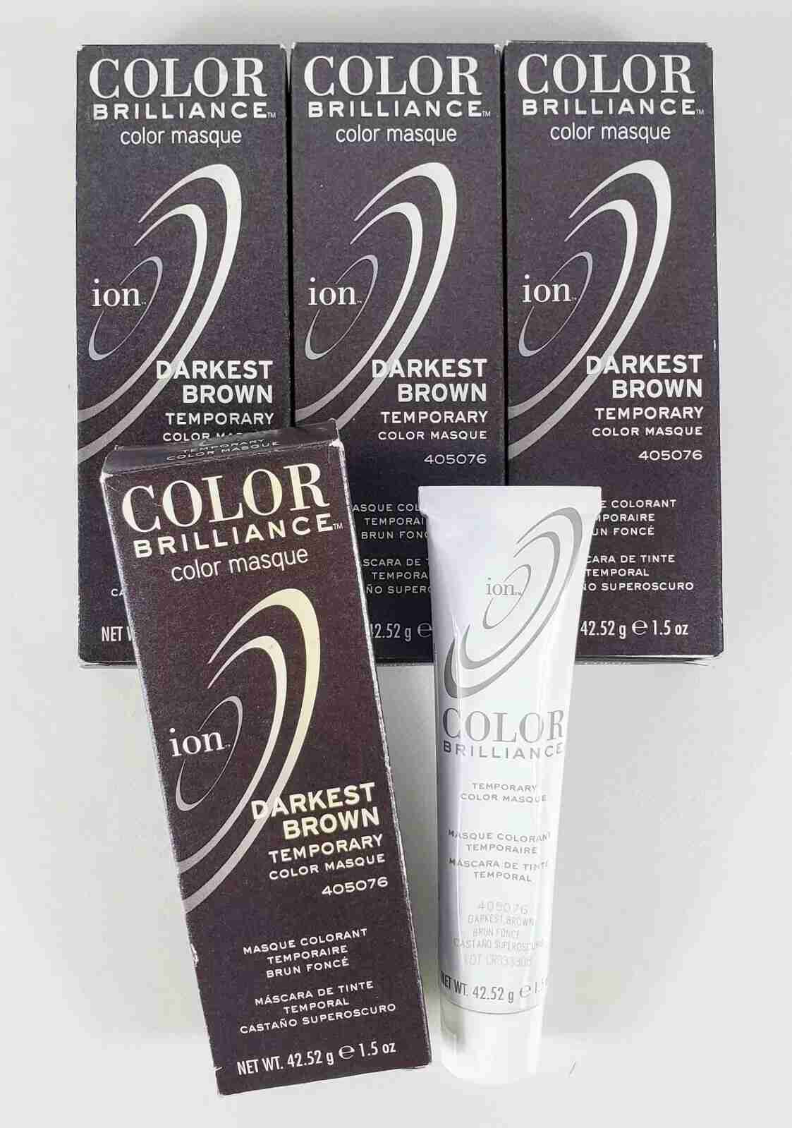 Ion Color Brilliance Darkest Brown Temporary Hair Color Masque
