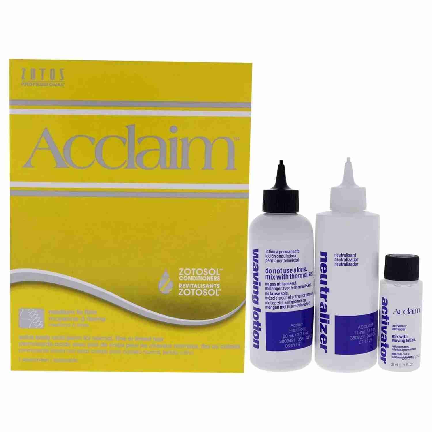 Zotos Acclaim Extra Body Acid Perm/Normal,Fine Or Tinted Hair