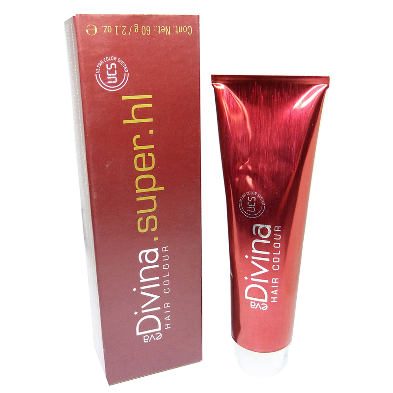 Eva Divina Super HL Haar Farbe Coloration Creme Permanent60ml(CHOOSE YOUR SHADE)