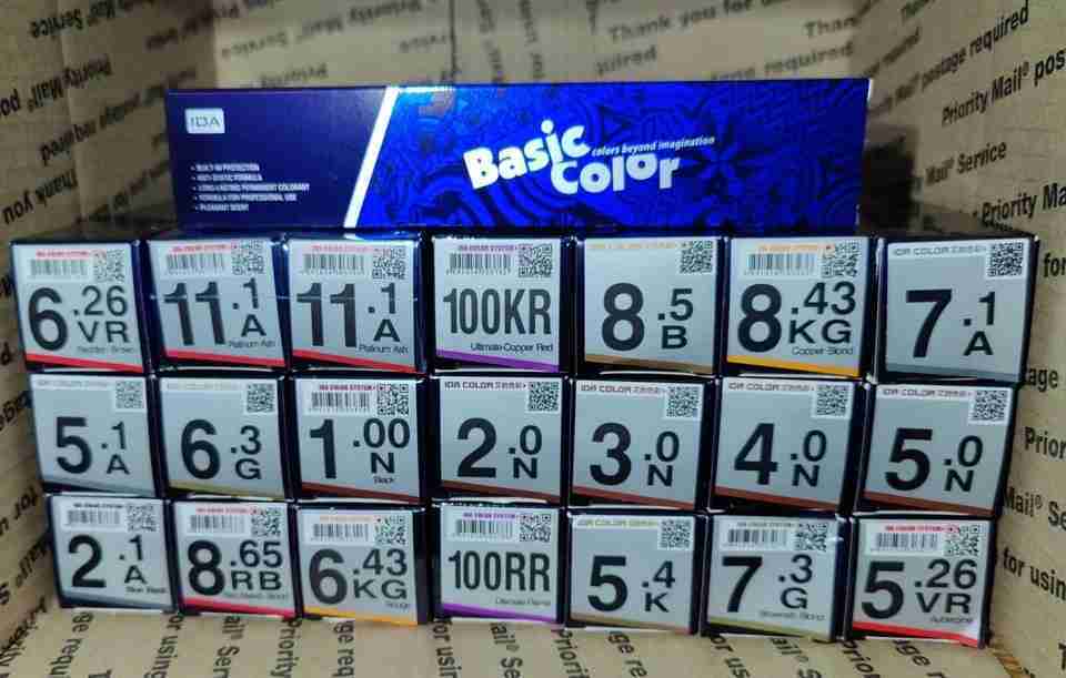 IDA BASIC PERMANENT HAIR COLOR  85 ml / 3 oz -