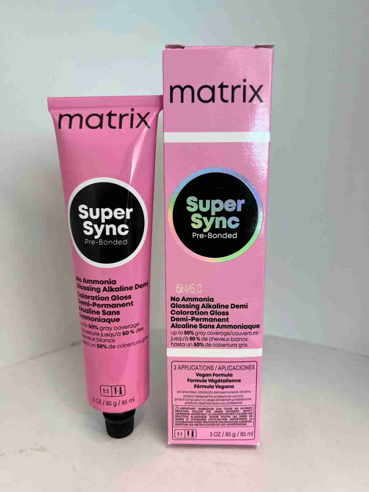 Matrix Super Sync Pre-Bonded Alkaline Demi-Permanent Hair Color 3 oz