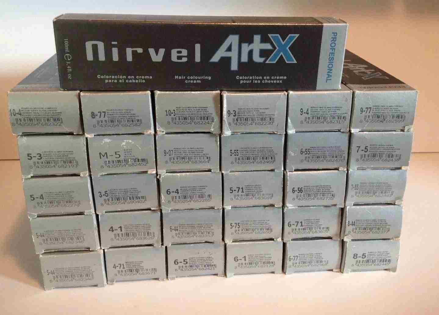 PROFESSIONAL NIRVEL ARTX PERMANENT HAIR COLOURING CREAM 3,4 fl. oz.