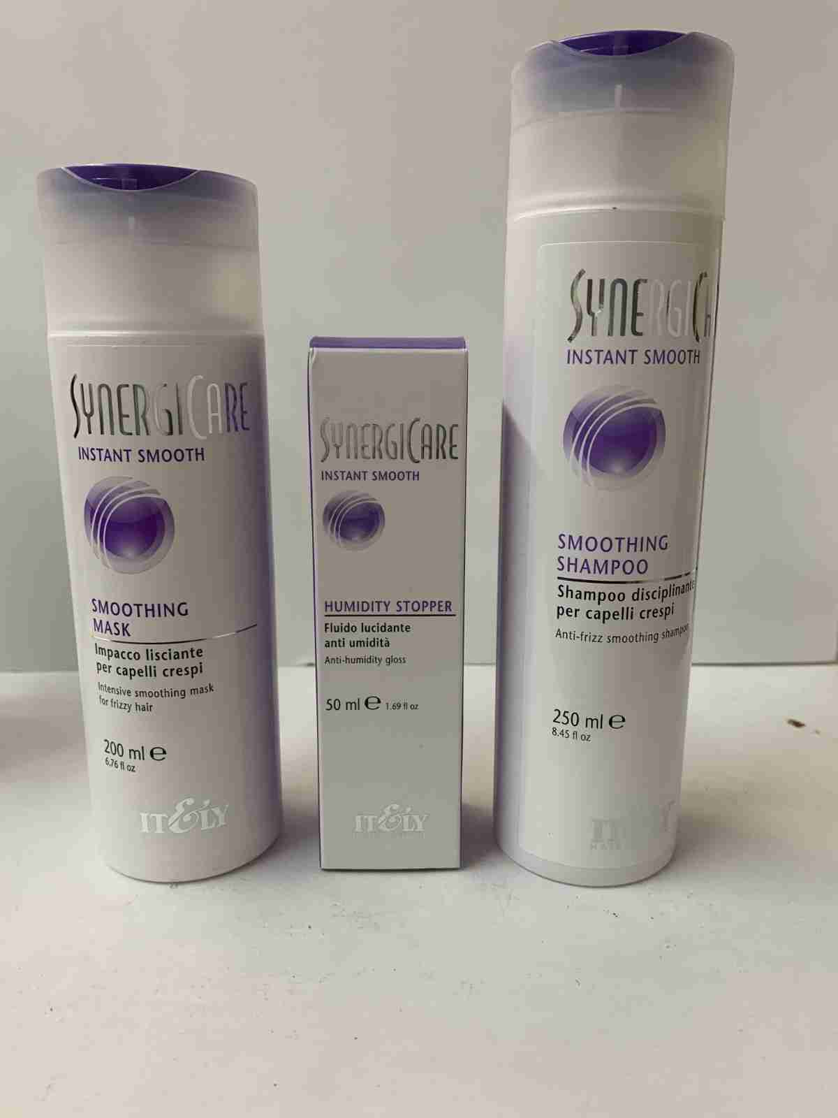 It&ly Synergi Instant Smooth Care Kit (Shampoo, Humidity Stopper, & Hair Mask)