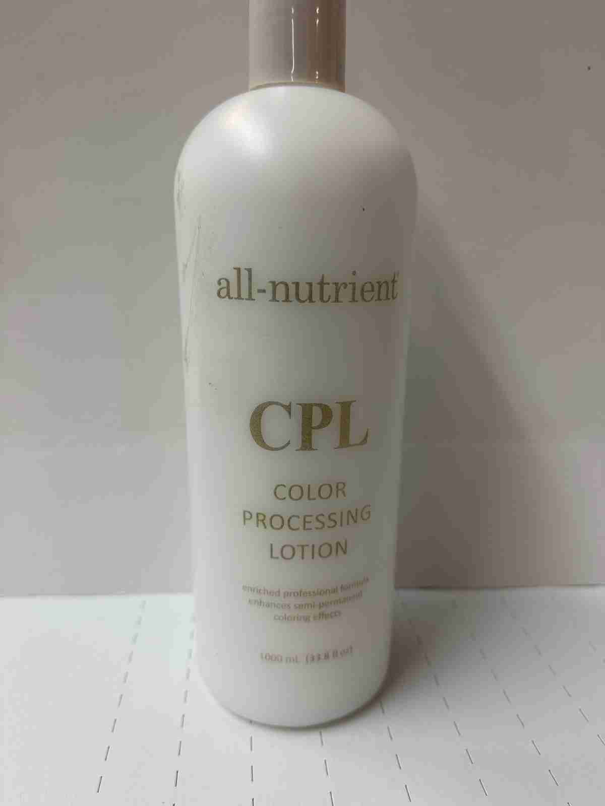 All-Nutrient CPL Color Processing Lotion, Orig. 33.8 Oz. HARD TO FIND - Last one