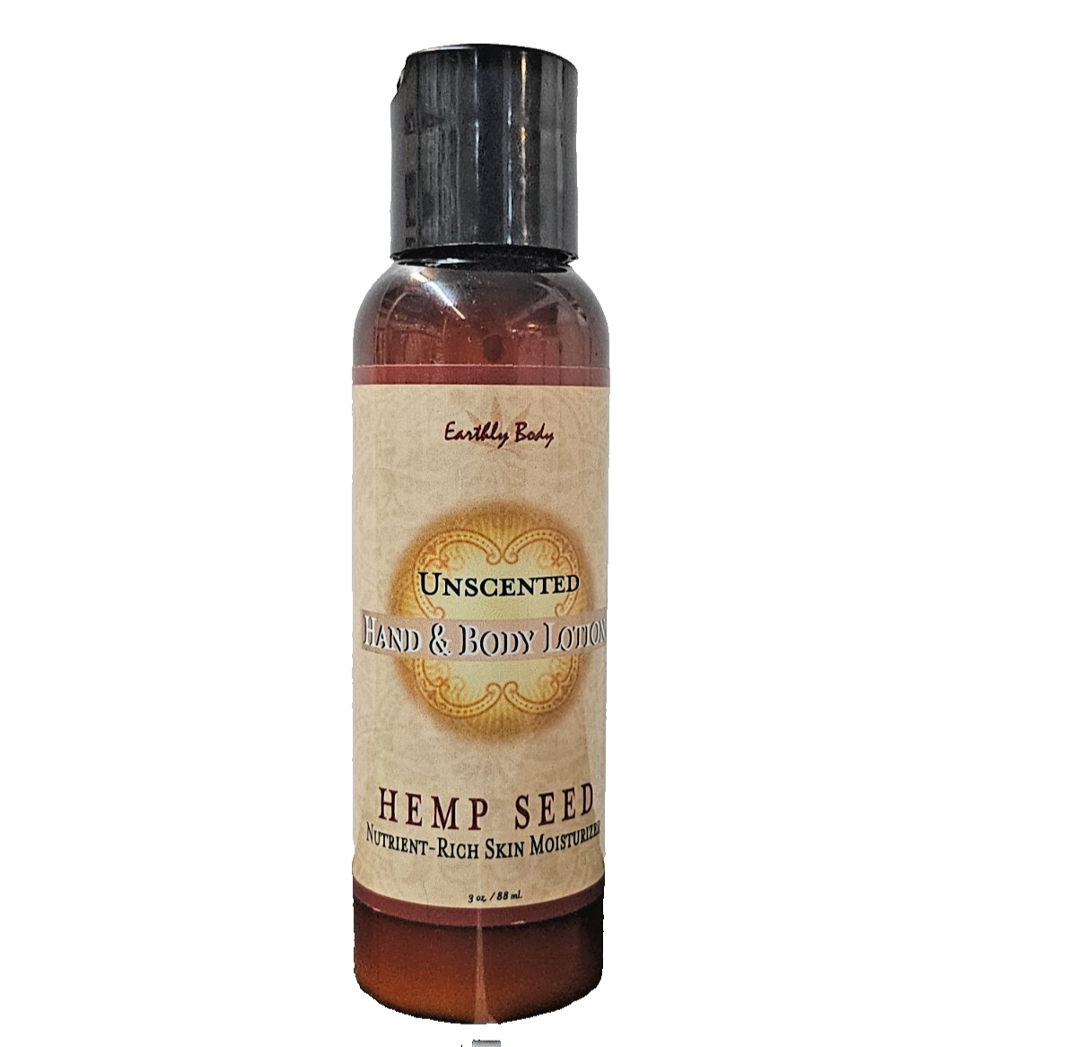 EARTHLY BODY UNSCENTED HAND & BODY LOTION HEMP SEED NUTR.~RICH SKIN MOISTURIZER